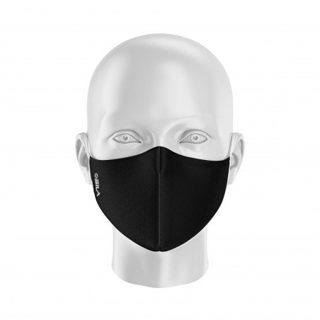 LOT Masques de Protection PRIME Noir - Réutilisable et lavable - Forme Coquille