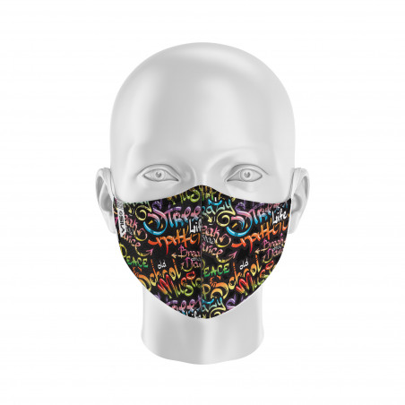 Masque de Protection SILA GRAFFITI - Réutilisable et lavable