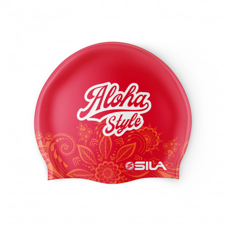 SWIMMING CAP SILA ALOHA STYLE - RED