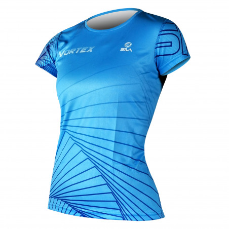 MAILLOT RUNNING FEMME VORTEX BLEU