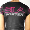 MAILLOT RUNNING FEMME VORTEX NOIR-ROSE