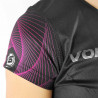 MAILLOT RUNNING FEMME VORTEX NOIR-ROSE