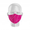 Masque de Protection SILA GLASS ROSE - Forme Ergo - 2 couches - Réutilisable et lavable