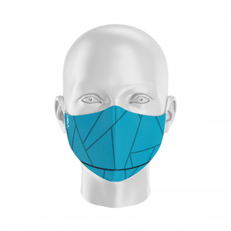 Masque de Protection SILA GLASS EMERAUDE - Forme Ergo - 2 couches - Réutilisable et lavable
