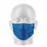 LOT Masques de Protection PRIME Bleu - forme plate - 2 couches - Réutilisable et lavable