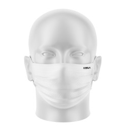 LOT Masques de Protection PRIME Blanc - forme plate - 2 couches - Réutilisable et lavable