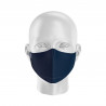 LOT Masques de Protection PRIME Bleu marine - Forme Ergo - 2 couches - Réutilisable et lavable