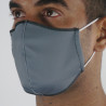Masque de Protection SILA PRIME GRIS - Forme Coquille - 2 couches - Réutilisable et lavable