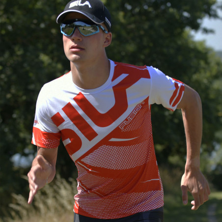 MAILLOT RUNNING HOMME SILA FUSION - ROUGE