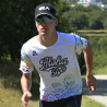 RUNNING JERSEY MEN SILA ALOHA STYLE - WHITE MULTICOLOR