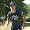 MAILLOT RUNNING HOMME SILA ALOHA STYLE - NOIR MULTICOLOR