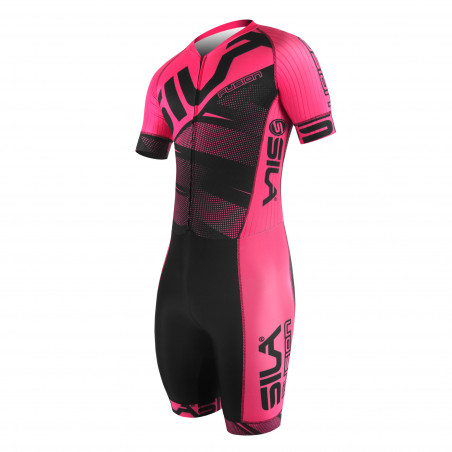 SKATING SUIT SILA FUSION PINK - Short sleeves