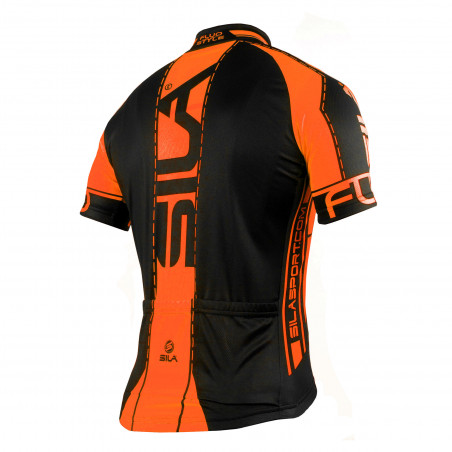 MAILLOT FLUO STYLE 3 ORANGE Manches courtes