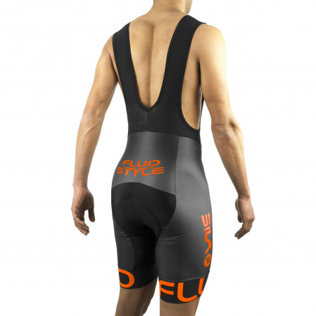 CUISSARD CYCLISME SILA FLUO STYLE 3 ORANGE