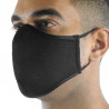 Masque tissu ACTIVE SPORT NOIR - Forme Alvéolé - Filtration 4