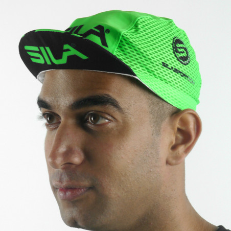 CASQUETTE CYCLISTE SILA - VERT FLUO