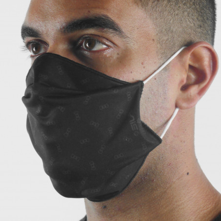 Masque tissu BOWTIE NOIR - Forme Plate - Filtration 3