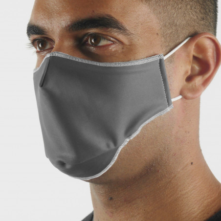 Masque tissu SILA PRIME GRIS - Forme Ergo - Filtration 2 - UNS2