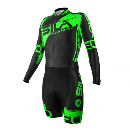 COMBINAISON ROLLER SILA FLUO STYLE 3 VERT - Manches Longues