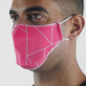 Masque tissu SILA GLASS ROSE - Forme Ergo - Filtration 2 - UNS2