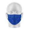 Masque tissu femme SILA ELEGANCE BLEU - Forme Plate - Filtration 1 - UNS1