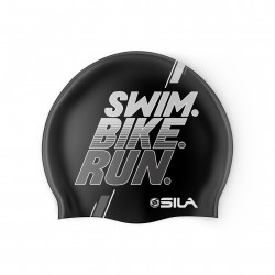 SWIMMING CAP SILA SWIM BIKE RUN - GREY