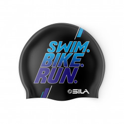 SWIMMING CAP SILA SWIM BIKE RUN - BLUE