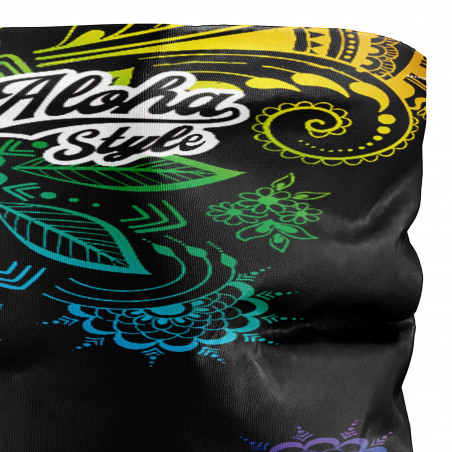 BANDANA NECK multifunction SILA ALOHA STYLE Black