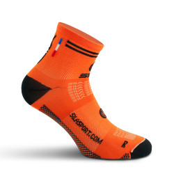 SHORT SOCKS SILA RACING - FLUO ORANGE / BLACK