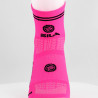 CHAUSSETTES RACING SILA - Courtes ROSE FLUO / NOIR