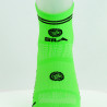 CHAUSSETTES RACING SILA - Courtes VERT FLUO / NOIR