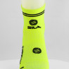 CHAUSSETTES RACING SILA - Courtes JAUNE FLUO / NOIR