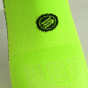 CHAUSSETTES RACING SILA - Courtes JAUNE FLUO / NOIR