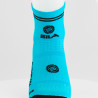 CHAUSSETTES RACING SILA - Courtes BLEU CYAN / NOIR