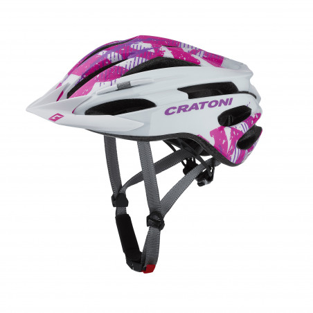 HELMET CRATONI PACER JUNIOR - WHITE GLOSSY / PINK