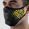 Masque tissu SILA TRIFORCE JAUNE AJUSTABLE - Forme Ergo - Filtration 2 - UNS2