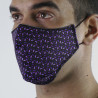 Masque tissu SILA RUBIS VIOLET - Forme Ergo - Filtration 1 - UNS1