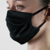 Masque tissu femme SILA ELEGANCE NOIR / BLEU - Forme Plate - Filtration 1 - UNS1