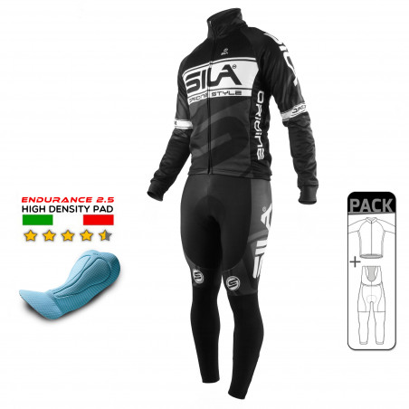 PACK HIVER Cyclisme SILA ORIGINE STYLE - BLANC