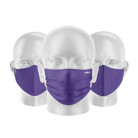 LOT Masques tissu UNS1 Violet - Forme au choix - Filtration catégorie 1