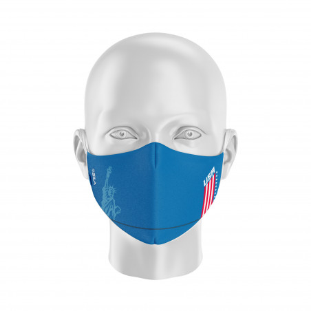 Masque tissu SILA NATION STYLE USA - Forme Ergo - Filtration 1 - UNS1
