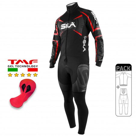 PACK HIVER Cyclisme - SILA TEAM PRO - Rouge