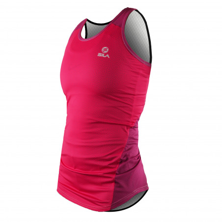 RUNNING WOMAN SLEEVELESS JERSEY SILA AZALEA - PINK