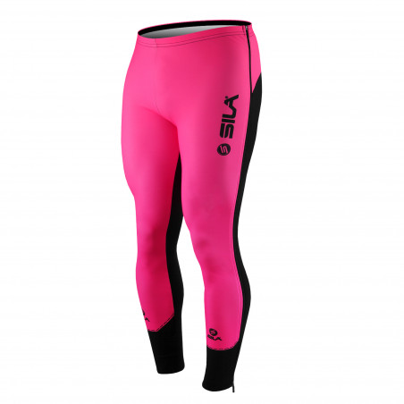 COLLANT D'ÉCHAUFFEMENT ZIP SILA FLUO STYLE 3 PLUS - ROSE