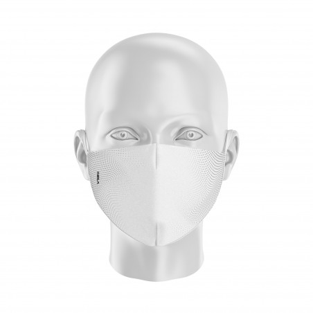 Masque tissu SILA GRADATION BLANC - Forme Coque - Filtration 1 - UNS1