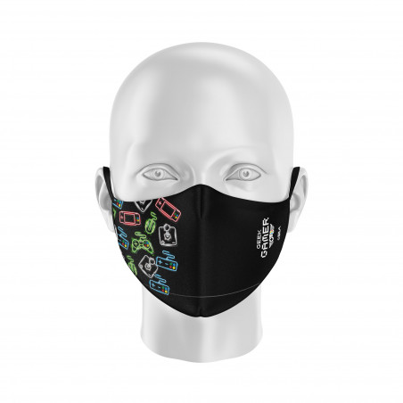 Masque tissu SILA GAMER - Forme Ergo - Filtration 1 - UNS1