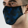 Masque tissu SILA DOMINO BLEU MARINE AJUSTABLE - Forme Ergo - Filtration 1 - UNS1