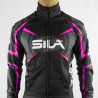 VESTE THERMIQUE PRO HIVER SILA TEAM  - ROSE FLUO