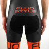 CYCLING BIB SHORT SILA FLUO STYLE 3 Plus - ORANGE