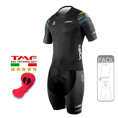 PACK ÉTÉ Cyclisme - SILA LASER STYLE BLEU / JAUNE